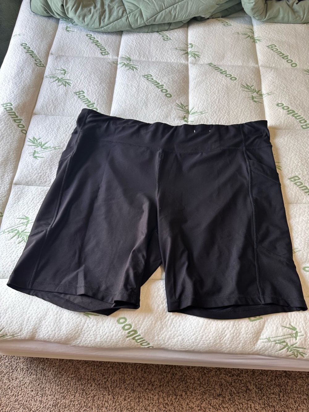 Black Athletic Bike Shorts